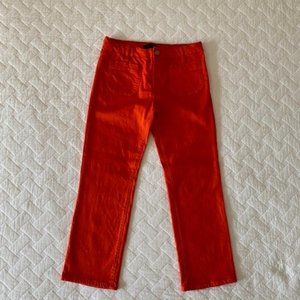 Sanctuary Orange Cropped Slim Fit Jeans Size 27